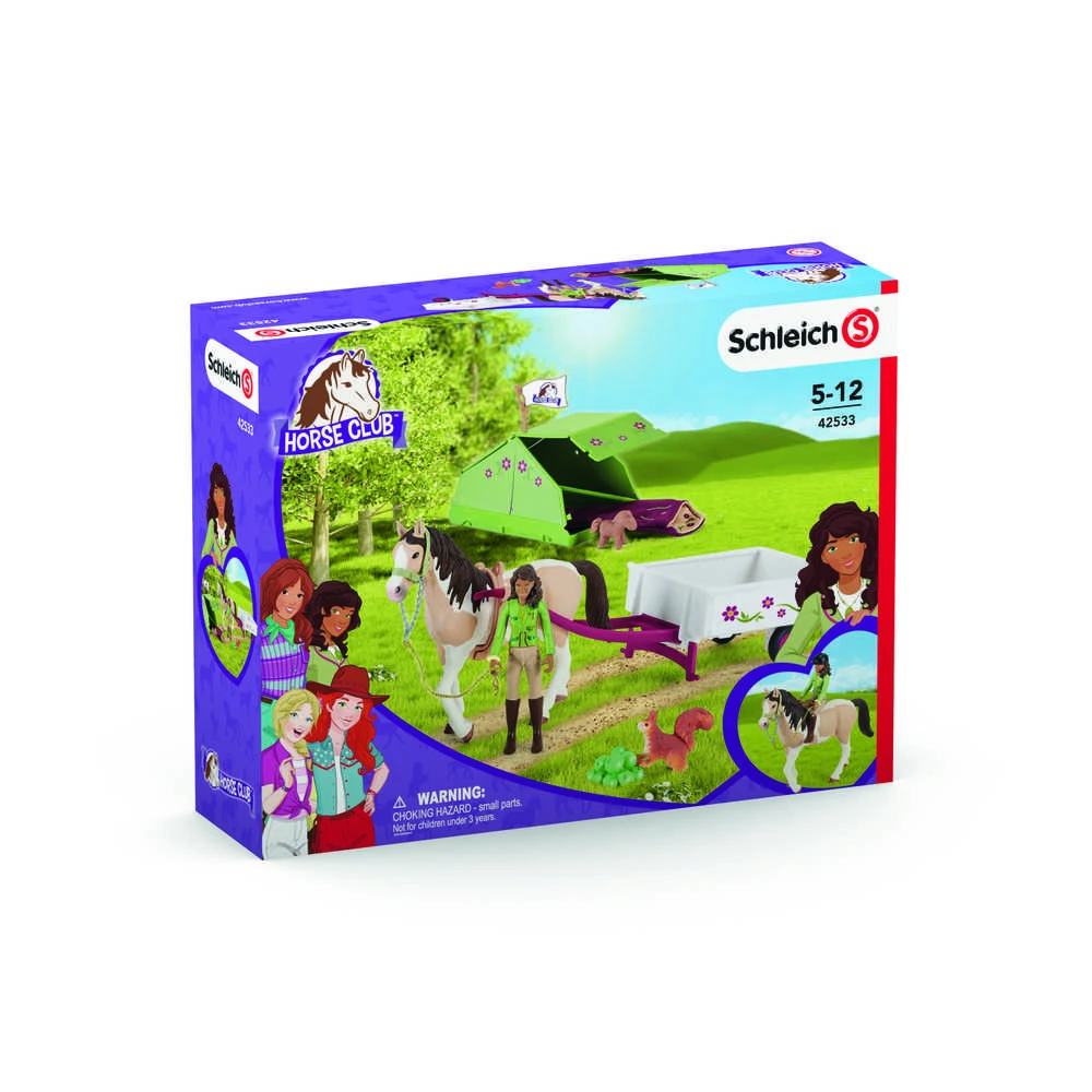 SCHLEICH „Arklių klubas“ Saros stovyklavimo rinkinys