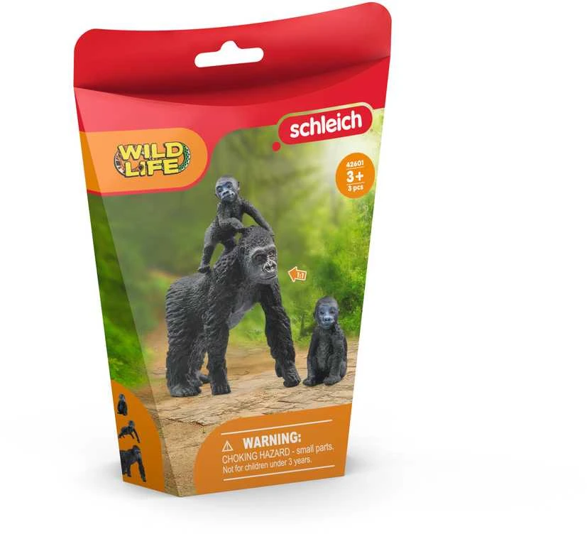 SCHLEICH „Wild Life“ Rinkinys - Lygumų gorilų šeima