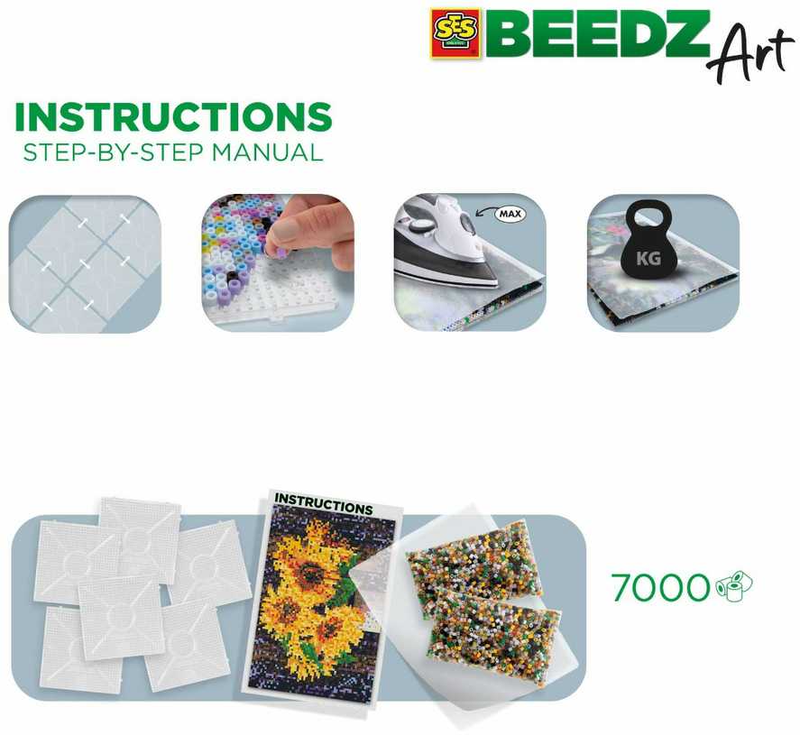 Mega Bloks SES BEEDZ Karoliukų mozaika „Saulėgrąžos“