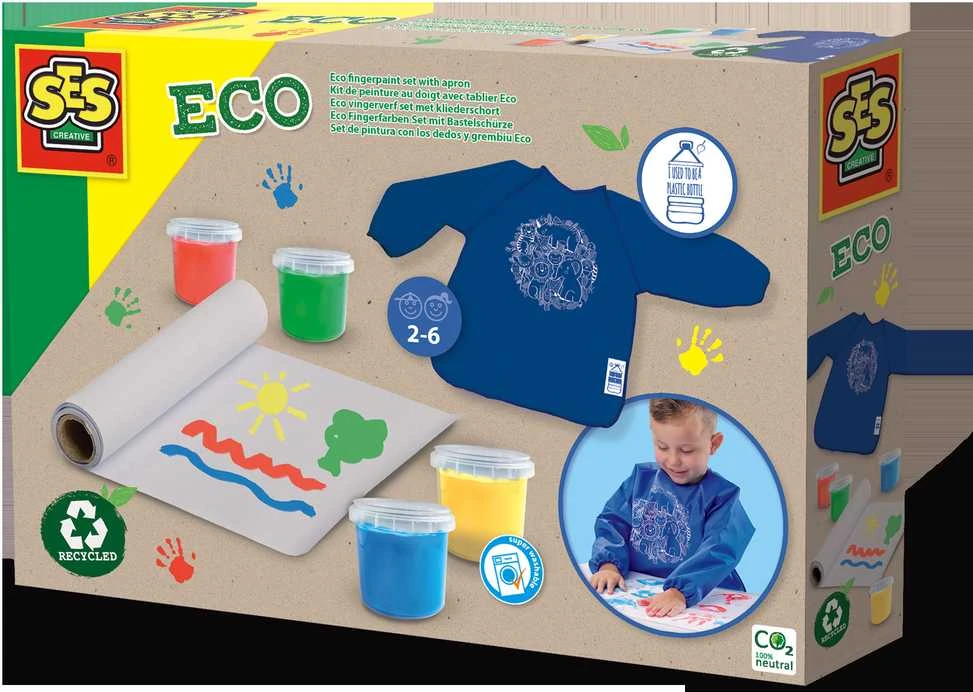 SES ECO Dažai piešti rankomis ir prijuostė