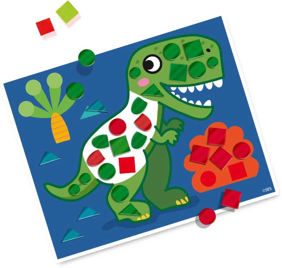 SES Rinkinys „Dinozaurų mozaikos“