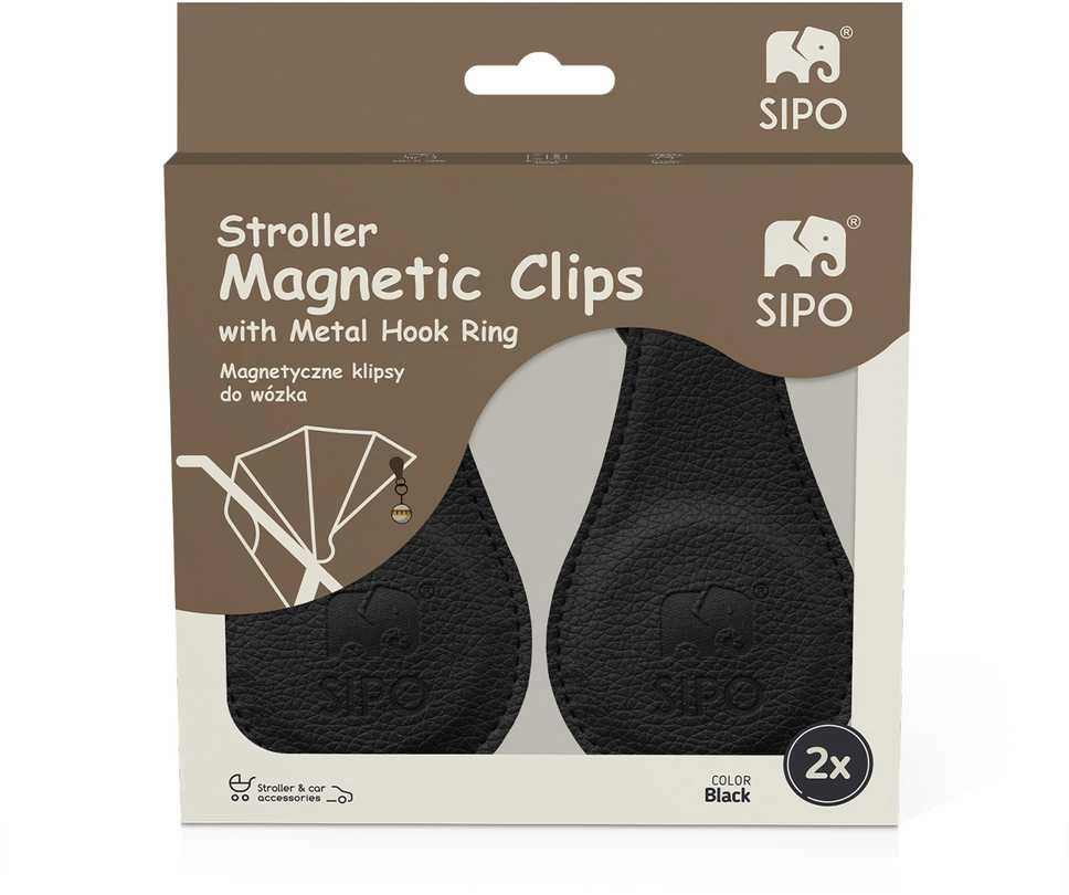 Umbra SIPO SIPO laikikliai vežimėliui magnetiniai 2vnt juodi SCA-16