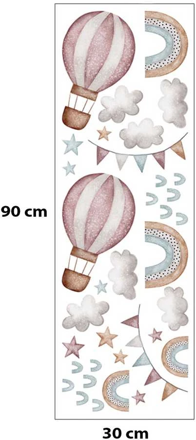 Room Decor SIPO lipdukas sienoms balionai 86x64cm WS63040