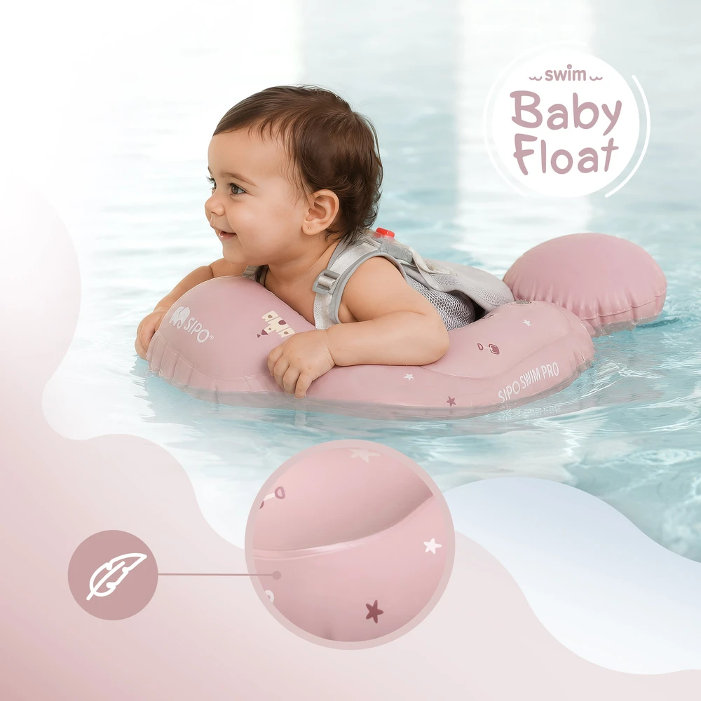 Hipo SIPO pripučiamas plaukimo ratas kūdikiams vaikams 6-36 m 11–18kg rožinis SWM101TR SWM101TR