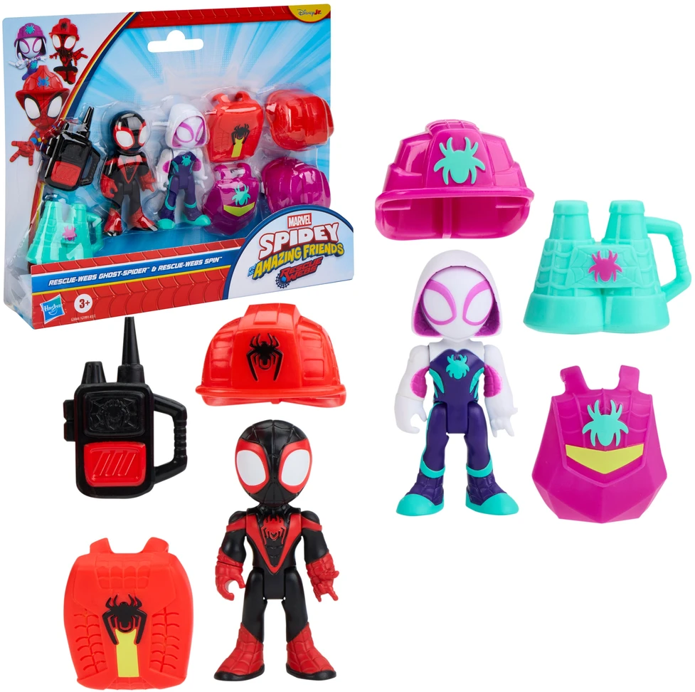 SPIDER-MAN Spidey and his amazing friends figure Rescue 2-pack