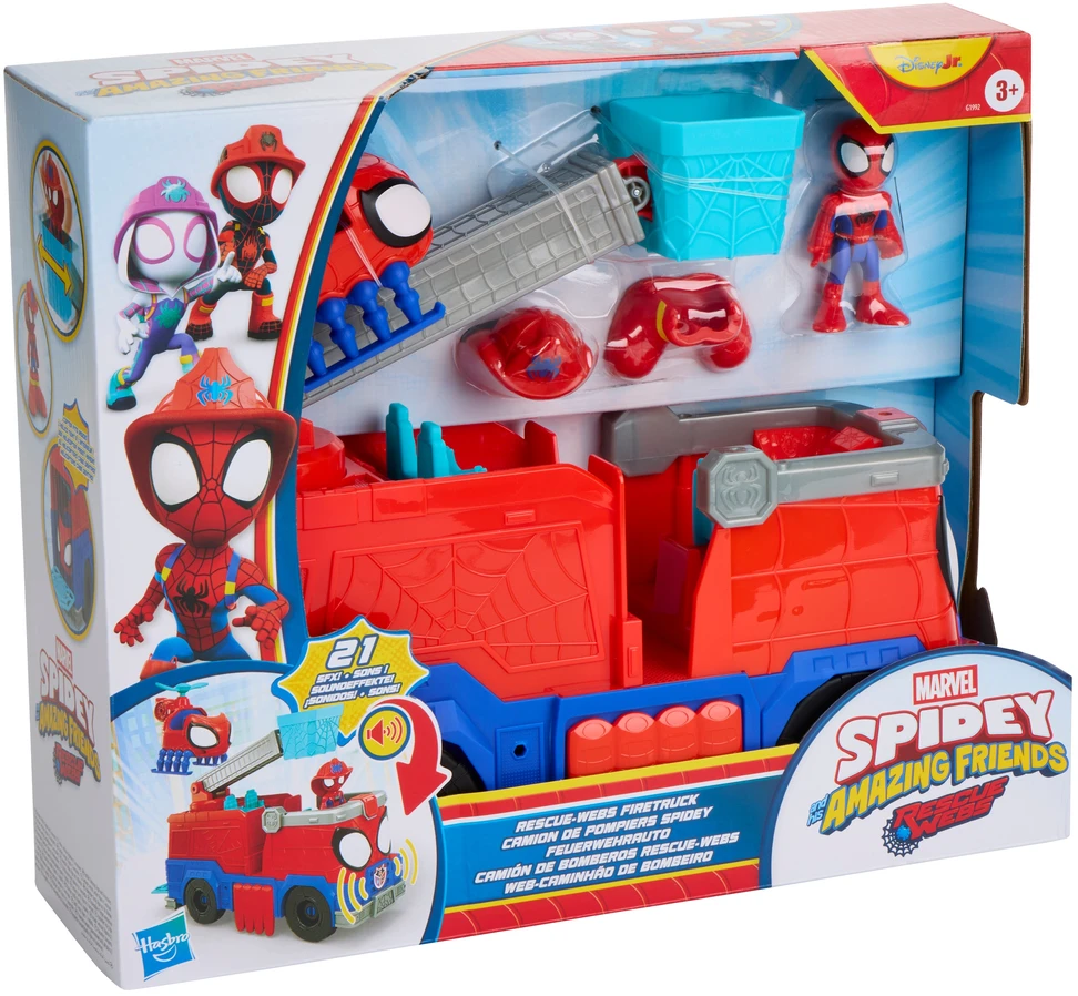 SPIDER-MAN SPIDEY AND HIS AMAZING FRIENDS Rinkinys „Ugniagesių automobilis“