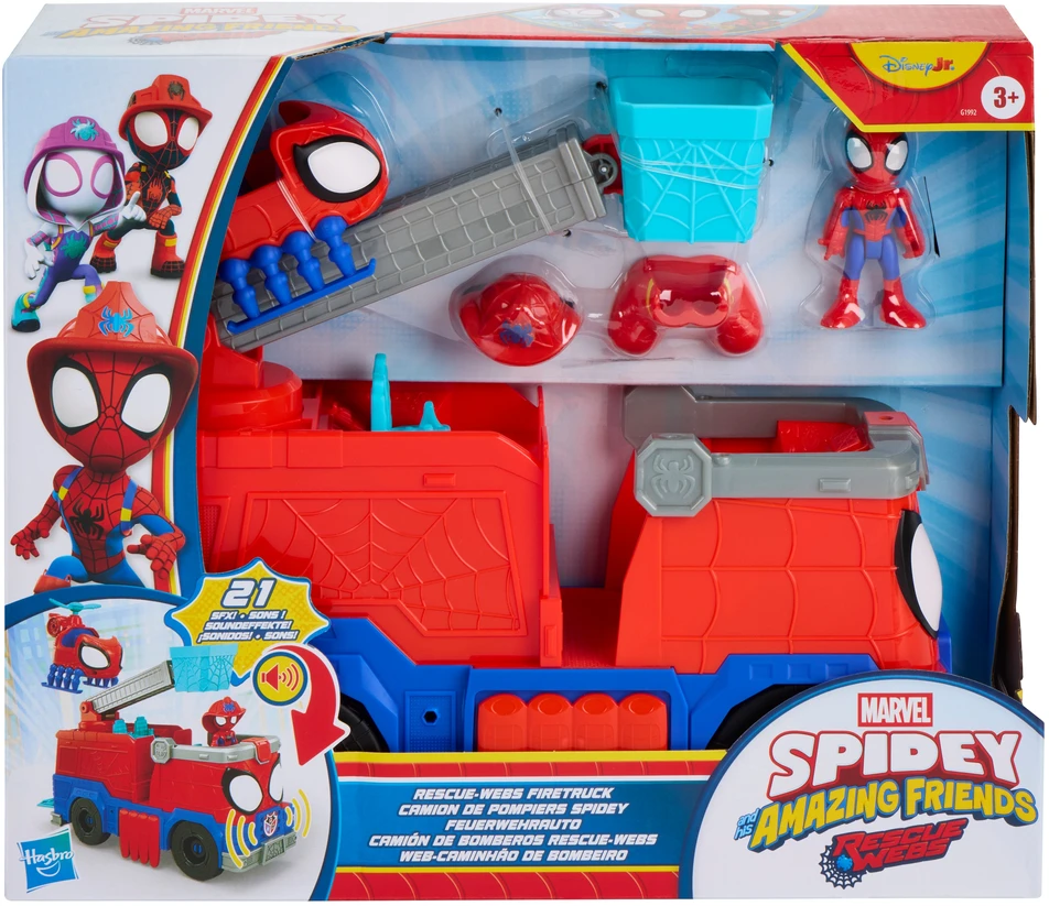 SPIDER-MAN SPIDEY AND HIS AMAZING FRIENDS Rinkinys „Ugniagesių automobilis“