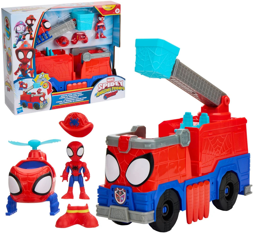 SPIDER-MAN SPIDEY AND HIS AMAZING FRIENDS Rinkinys „Ugniagesių automobilis“
