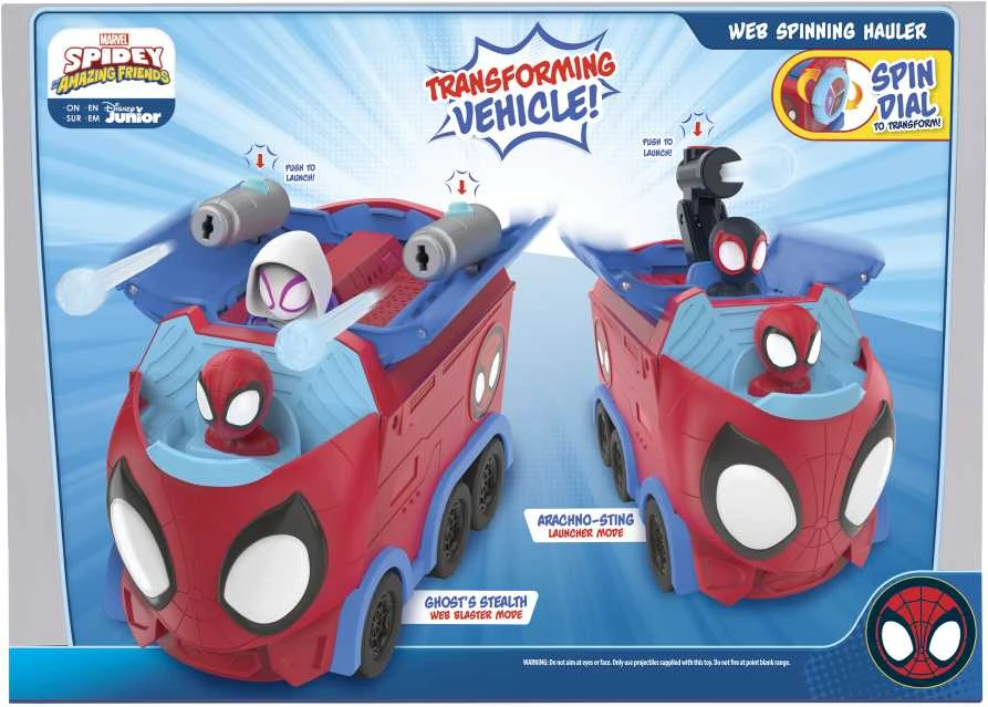 SPIDER-MAN SPIDEY AND HIS AMAZING FRIENDS Šaudantis furgonas