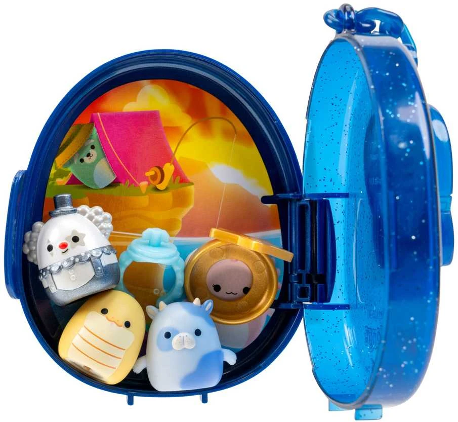 SQUISHMALLOWS CLIP-A-LONGS Herojai-siurprizai, 3 vnt., 2,5 cm