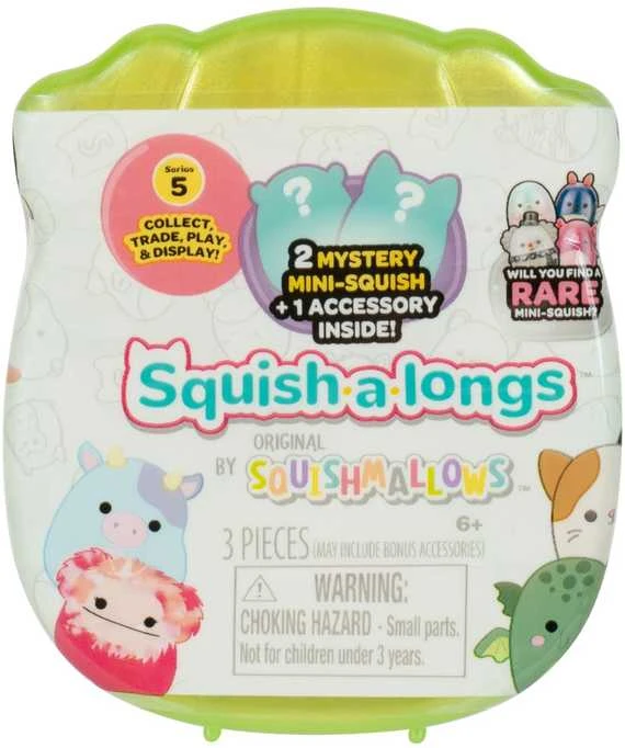 SQUISHMALLOWS SQUISH-A-LONGS Herojai-siurprizai, 2 vnt., 2,5 cm