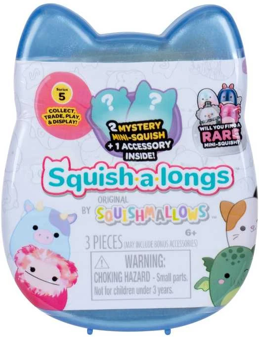 SQUISHMALLOWS SQUISH-A-LONGS Herojai-siurprizai, 2 vnt., 2,5 cm