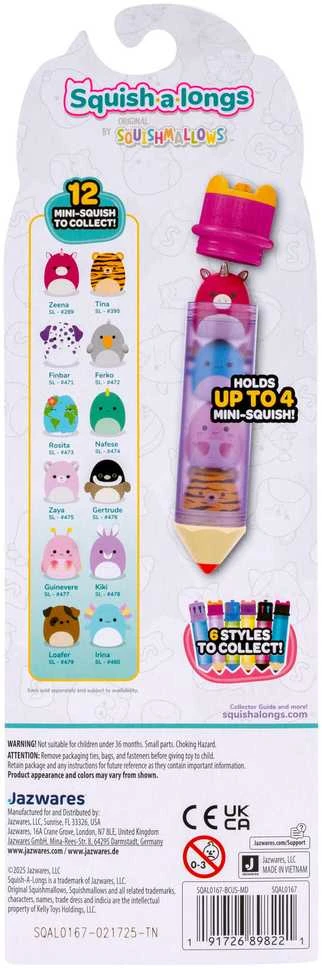 SQUISHMALLOWS SQUISH-A-LONGS Rinkinys su 2 mini figūrėlėmis