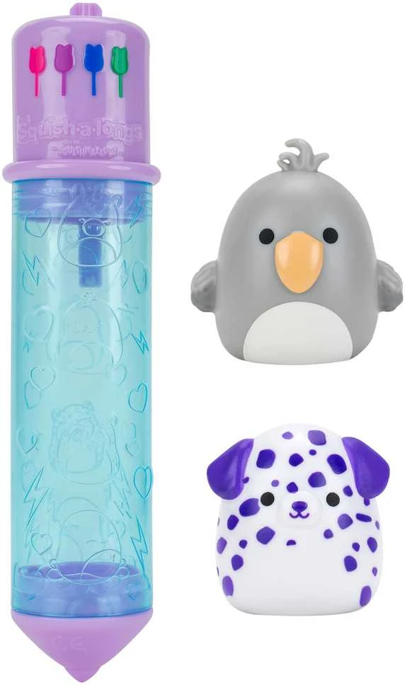 SQUISHMALLOWS SQUISH-A-LONGS Rinkinys su 2 mini figūrėlėmis
