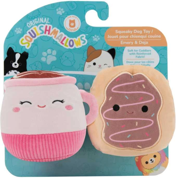 SQUISHMALLOWS Šuns žaislai, 9 cm, 2 vnt.