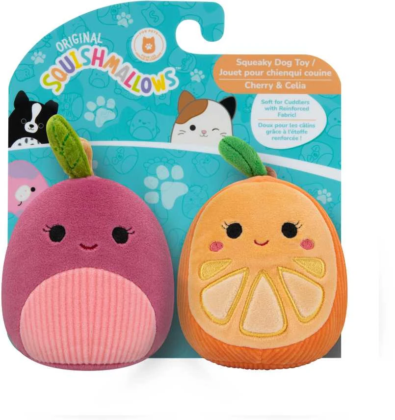 SQUISHMALLOWS Šuns žaislai, 9 cm, 2 vnt.