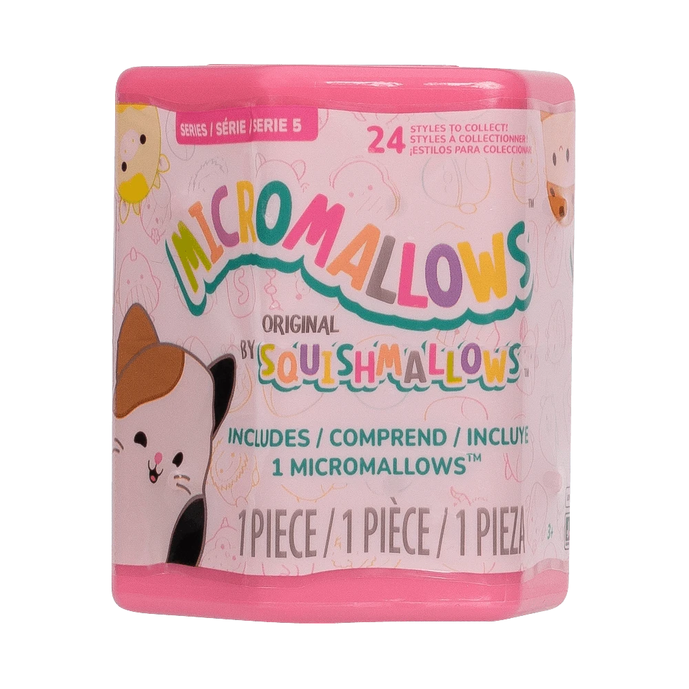 SQUISHMALLOWS W5 Paslaptingas pliušinis gyvūnėlis „Micromallows“