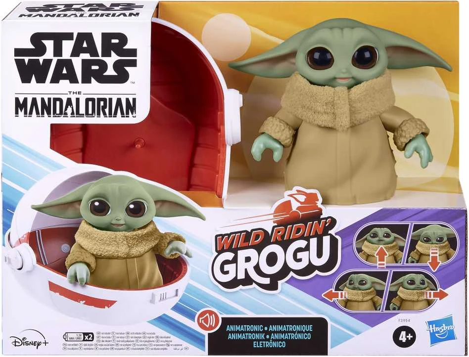 Mattel Star Wars Interaktyvus pliušinis Wild Ridin´ Grogu, 12 cm
