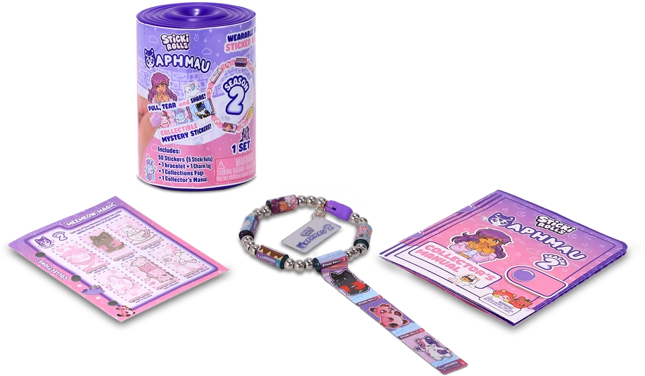 STICKI ROLLS APHMAU Apyrankė su lipdukais