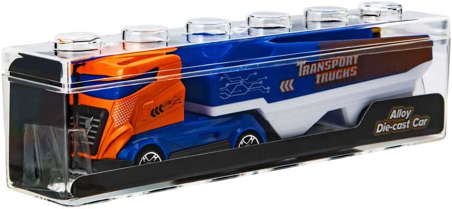 SZ TOYS Metalinis sunkvežimis su priekaba, 20,5 cm