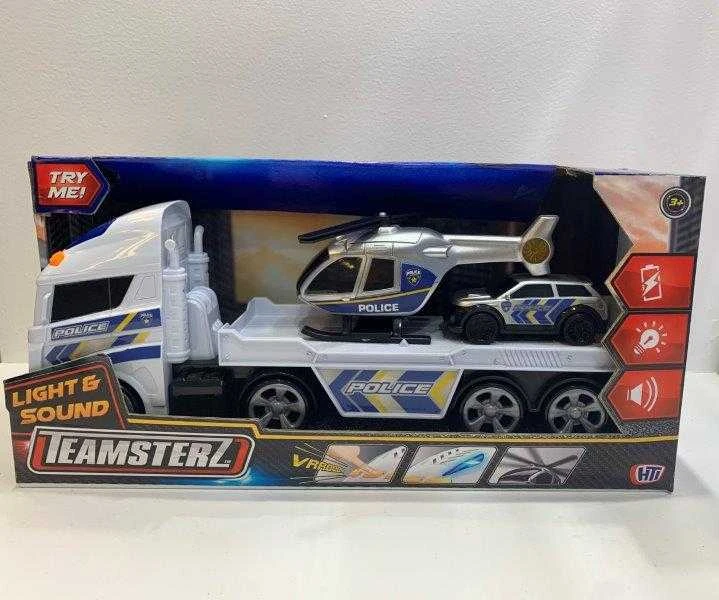 TEAMSTERZ Transporteris su policijos automobiliu ir sraigtasparniu