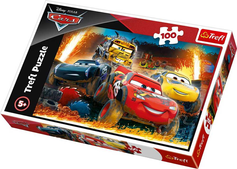 Trefl Dėlionė 100 vnt. - Ratai (Cars)