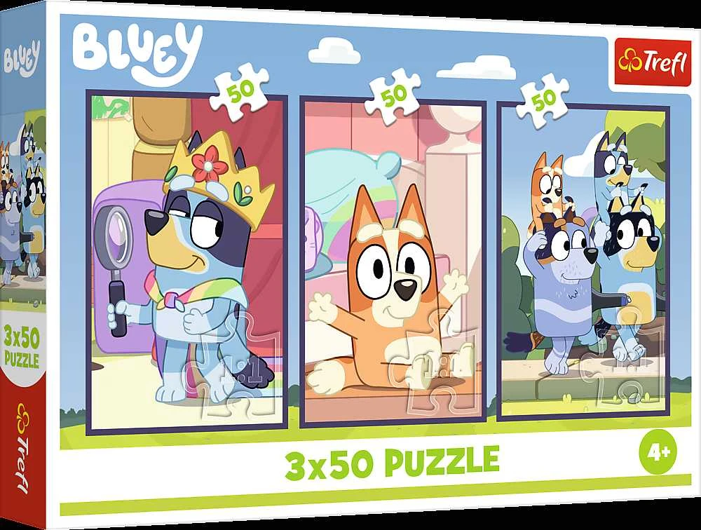 Trefl Dėlionė 3x50 vnt. - Bluey