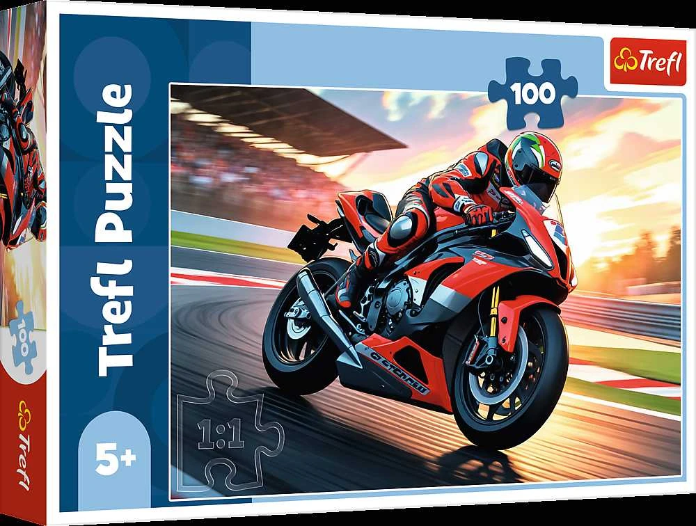 TREFL Dėlionė „Motociklas“, 100 det.