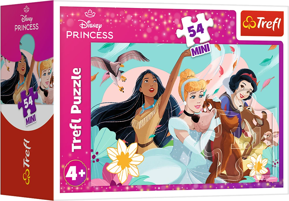 TREFL DISNEY PRINCESS mini dėlionė „Princesės“ 54 det.