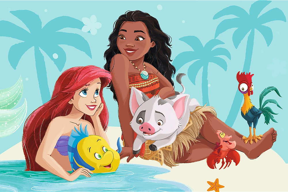 TREFL DISNEY PRINCESS mini dėlionė „Princesės“ 54 det.