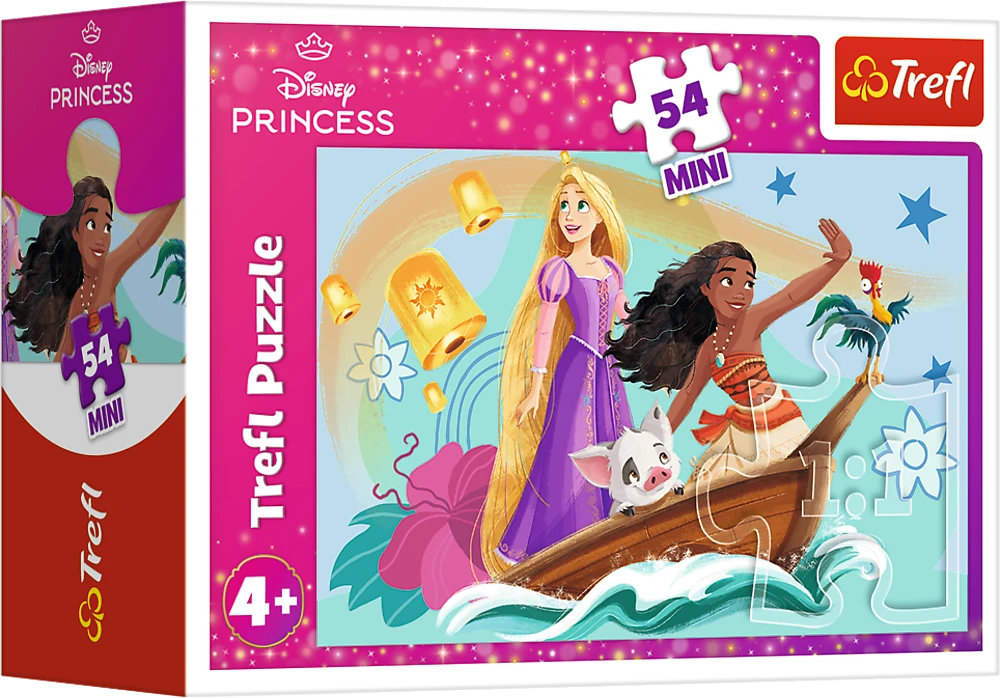 TREFL DISNEY PRINCESS mini dėlionė „Princesės“ 54 det.