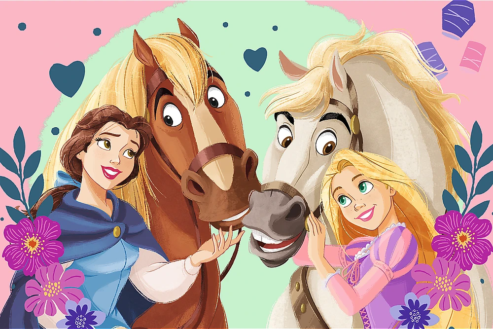 TREFL DISNEY PRINCESS mini dėlionė „Princesės“ 54 det.