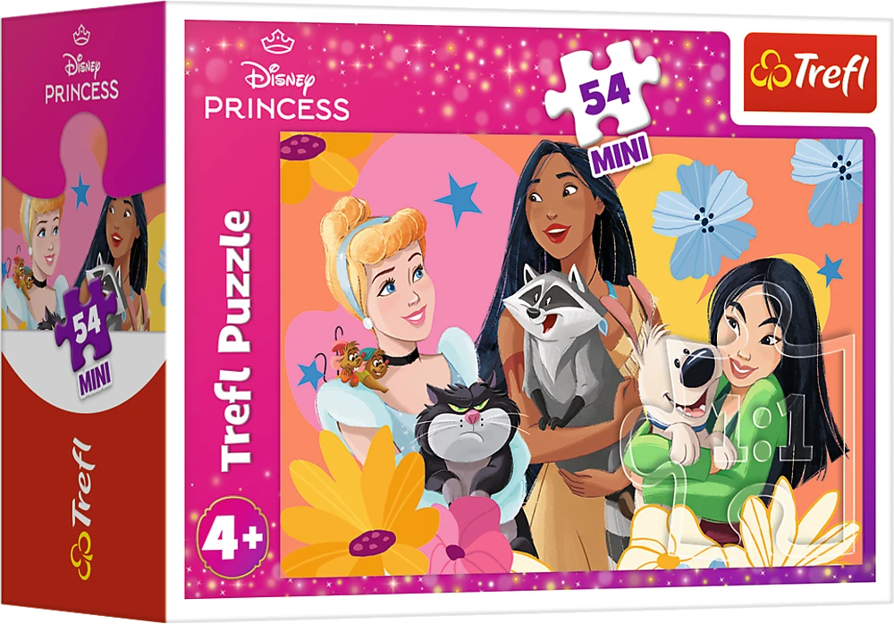 TREFL DISNEY PRINCESS mini dėlionė „Princesės“ 54 det.