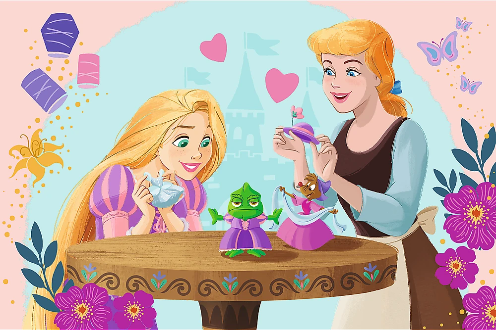 TREFL DISNEY PRINCESS mini dėlionė „Princesės“ 54 det.