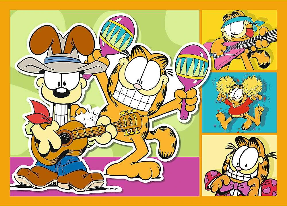 Dėlionė TREFL GARFIELD 4 dėlionių rinkinys