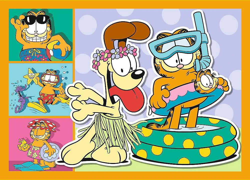 Dėlionė TREFL GARFIELD 4 dėlionių rinkinys