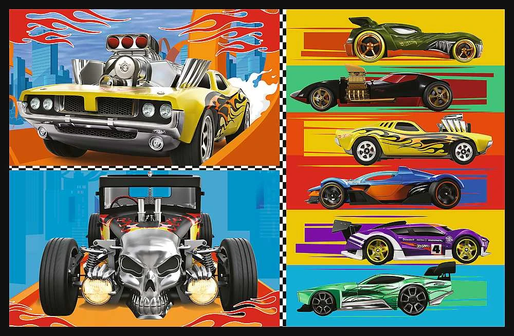 Trefl Dėlionė 3x70 vnt. - Hot Wheels