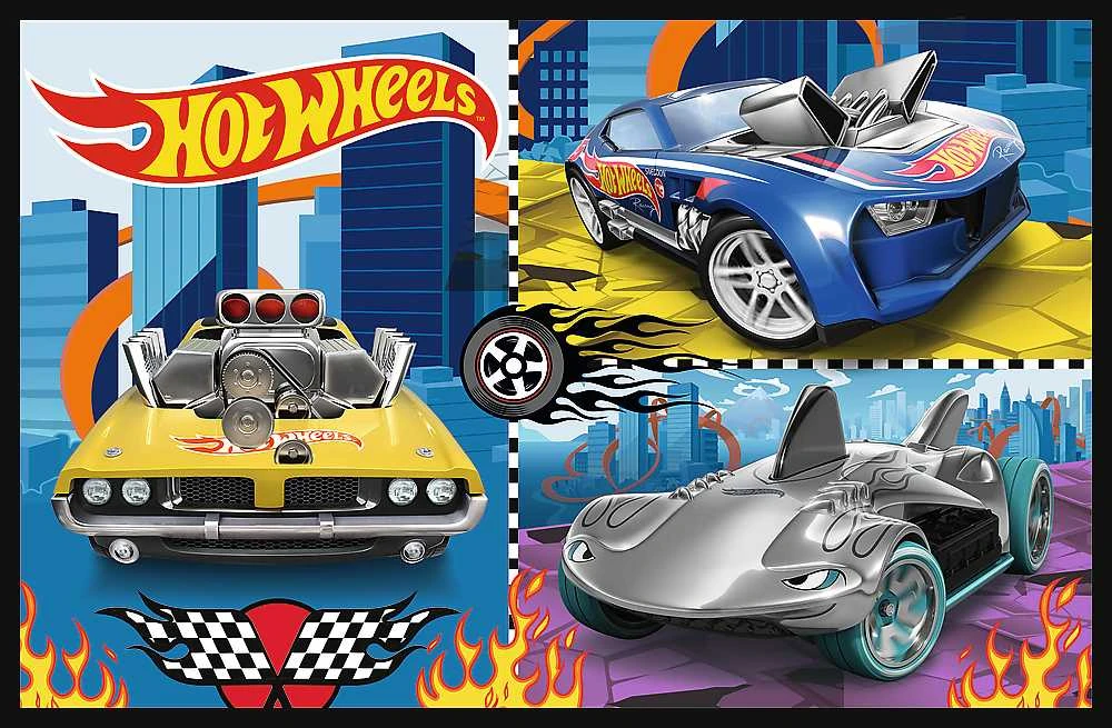 Trefl Dėlionė 3x70 vnt. - Hot Wheels
