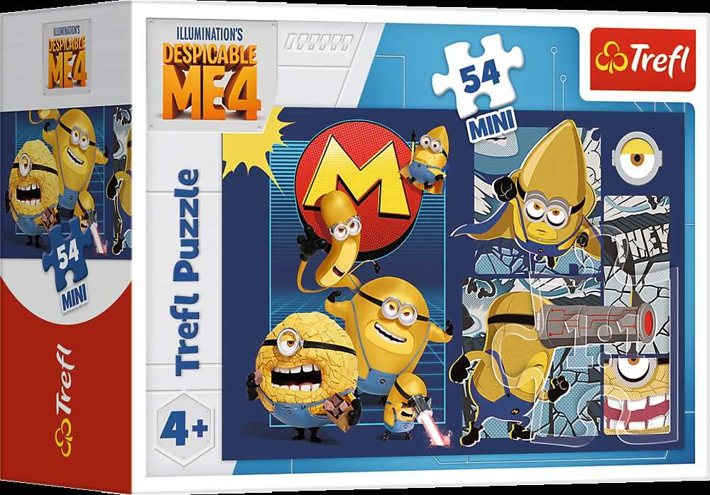 TREFL MINIONS mini dėlionė, 54 det.