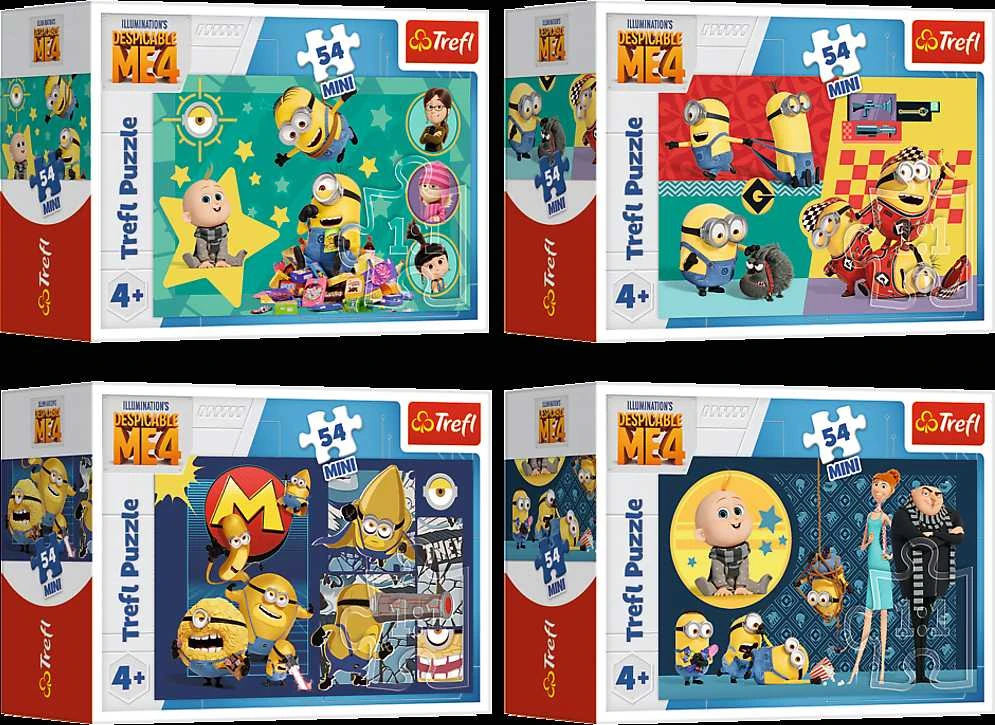 TREFL MINIONS mini dėlionė, 54 det.