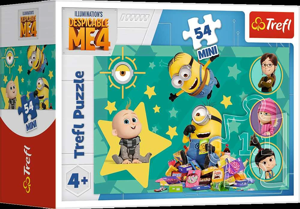 TREFL MINIONS mini dėlionė, 54 det.