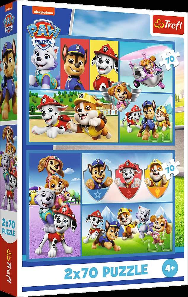 Trefl Dėlionė 2x70 vnt. - Šunyčiai patruliai (PAW Patrol)