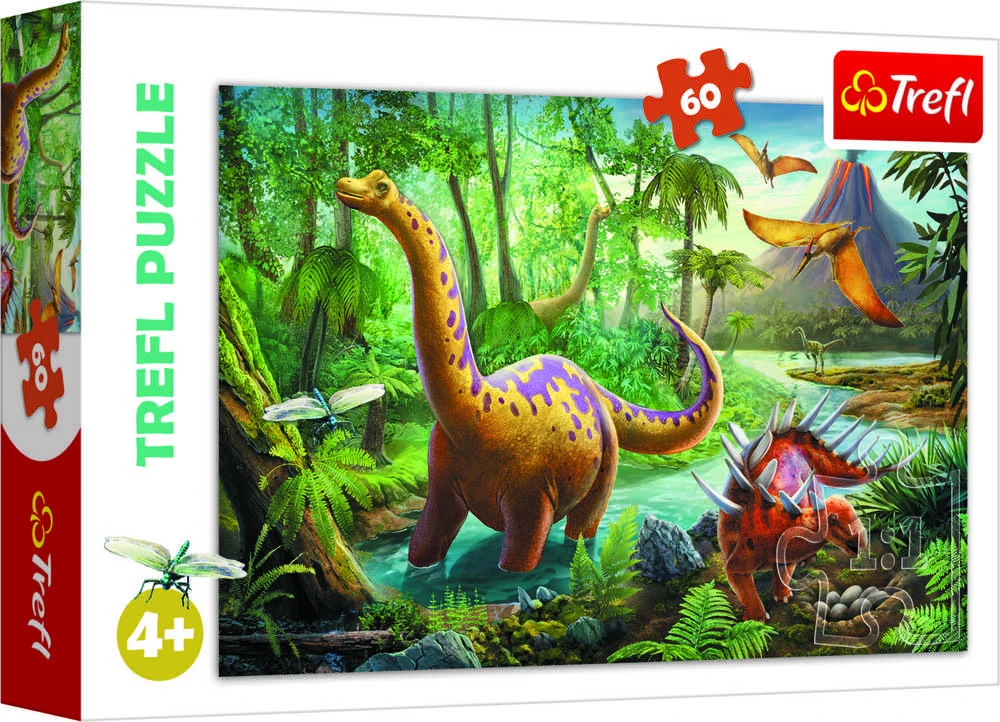Trefl Dėlionė 60 vnt. - Dinozaurų kelionė
