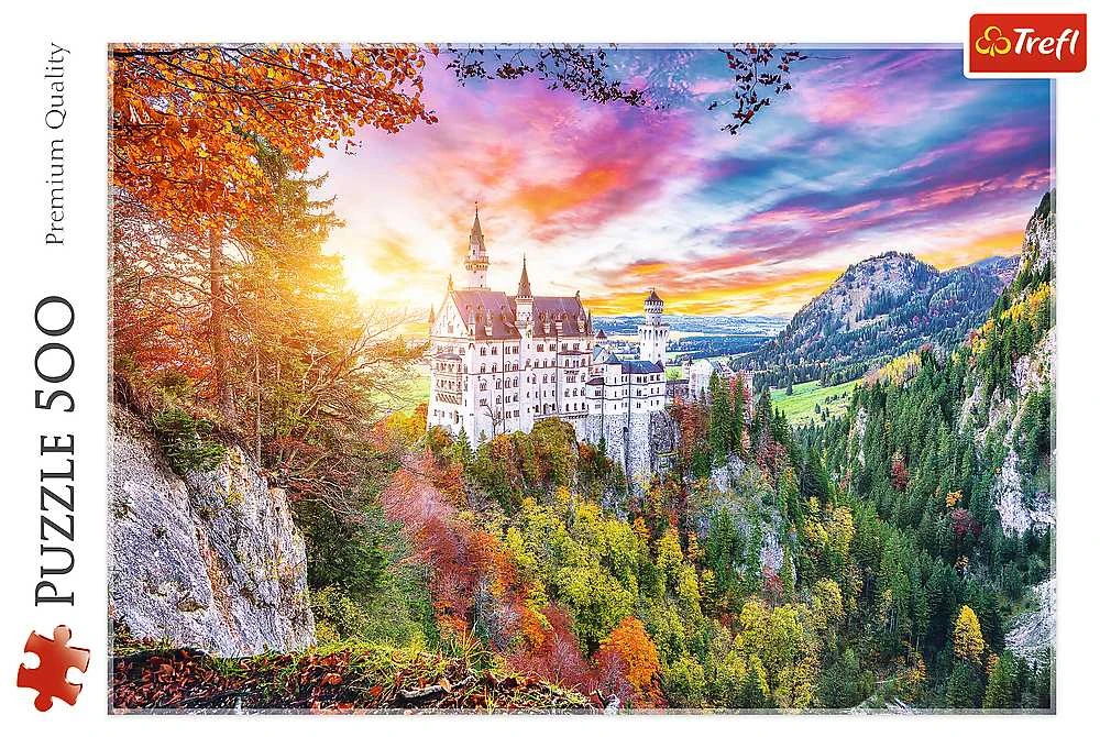 Trefl Dėlionė 500 vnt. - Noišvanšteino pilis (Neuschwanstein Castle) Vokietija