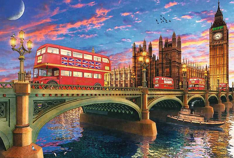 Trefl Medinė dėlionė 500+1 vnt. - Londonas