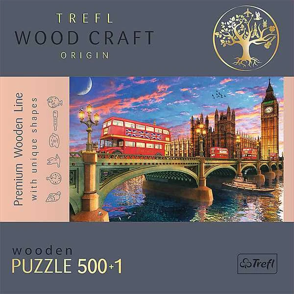 Trefl Medinė dėlionė 500+1 vnt. - Londonas