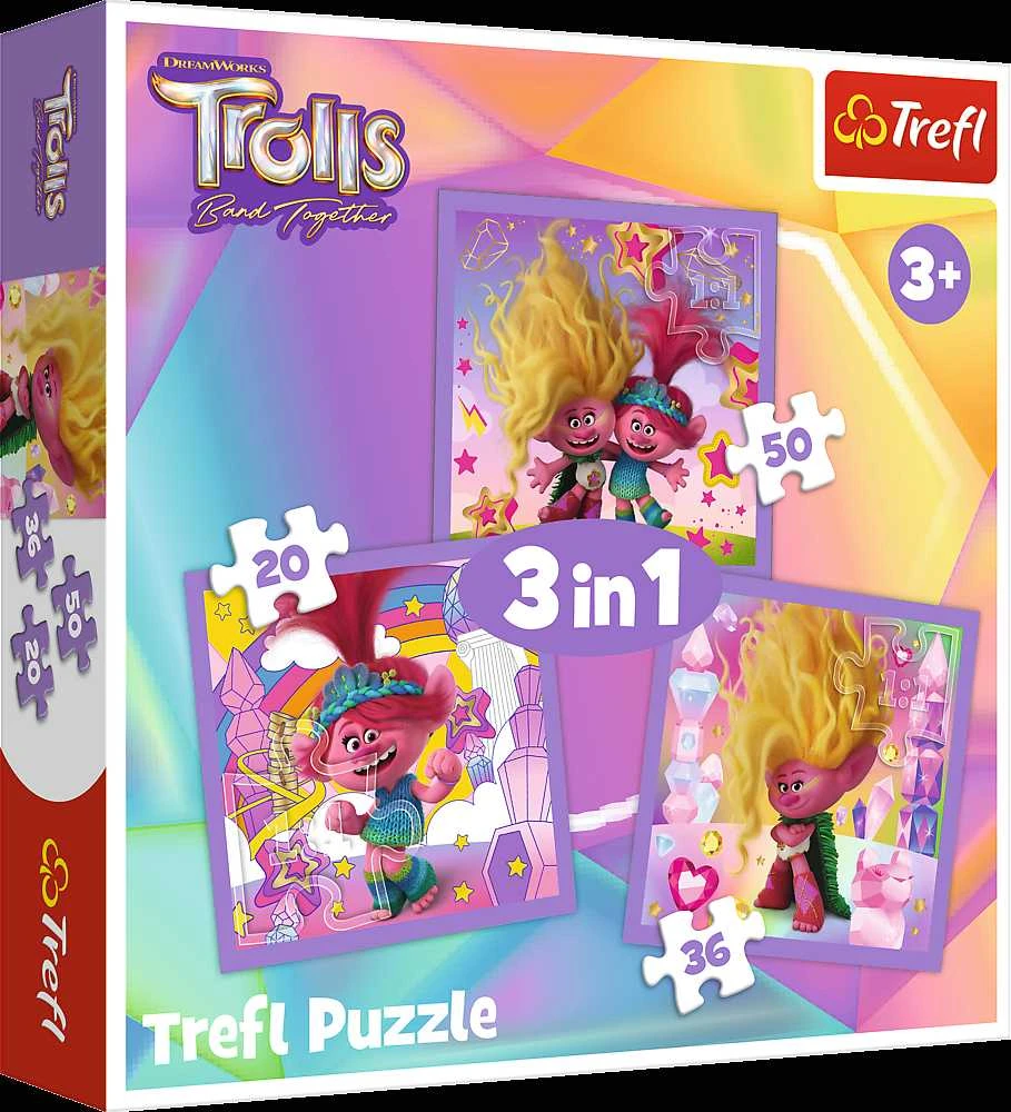 Trefl dėlionė 106 vnt. - Troliai