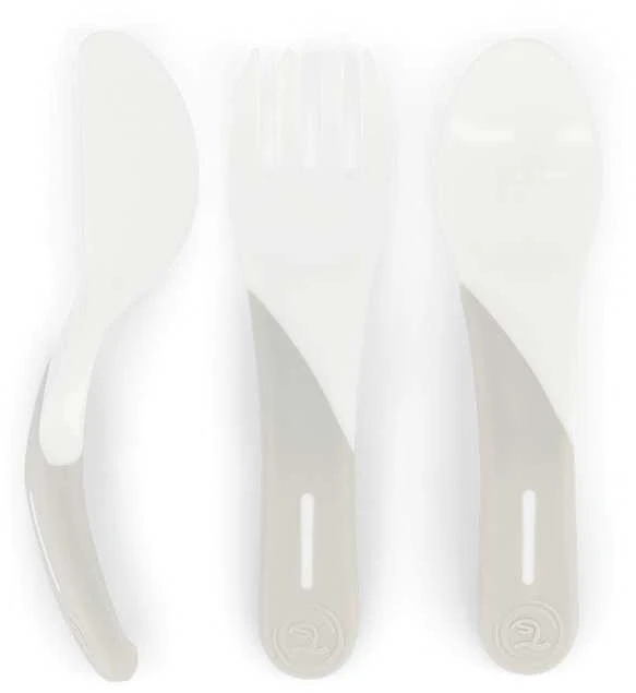 Twistshake 3 dalių įrankiai nuo 6mėn., balti 78207