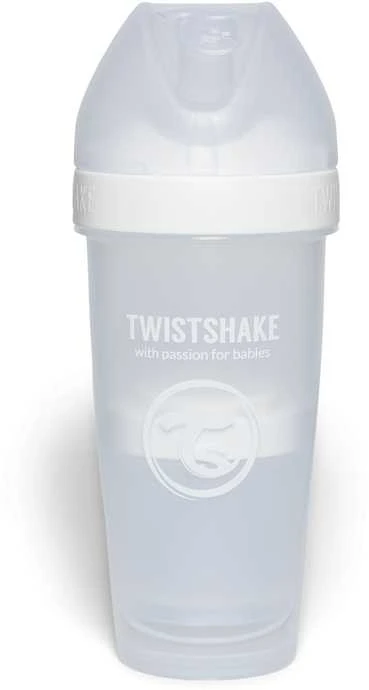 Twistshake buteliukas antikolikinis Pro Double 330ml baltas 79043