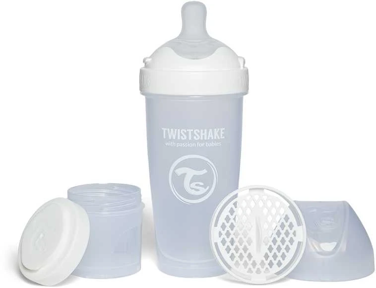 Twistshake buteliukas antikolikinis Pro Double 330ml baltas 79043